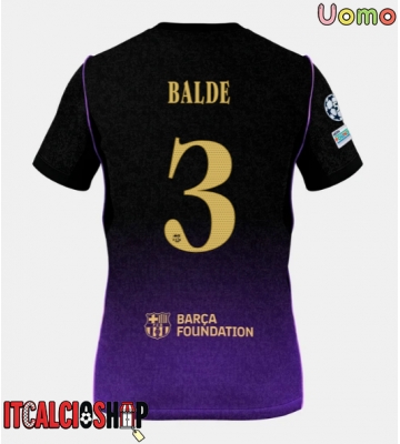 Barcelona Alejandro Balde #3 Seconda Maglia 2026-27 Manica Corta